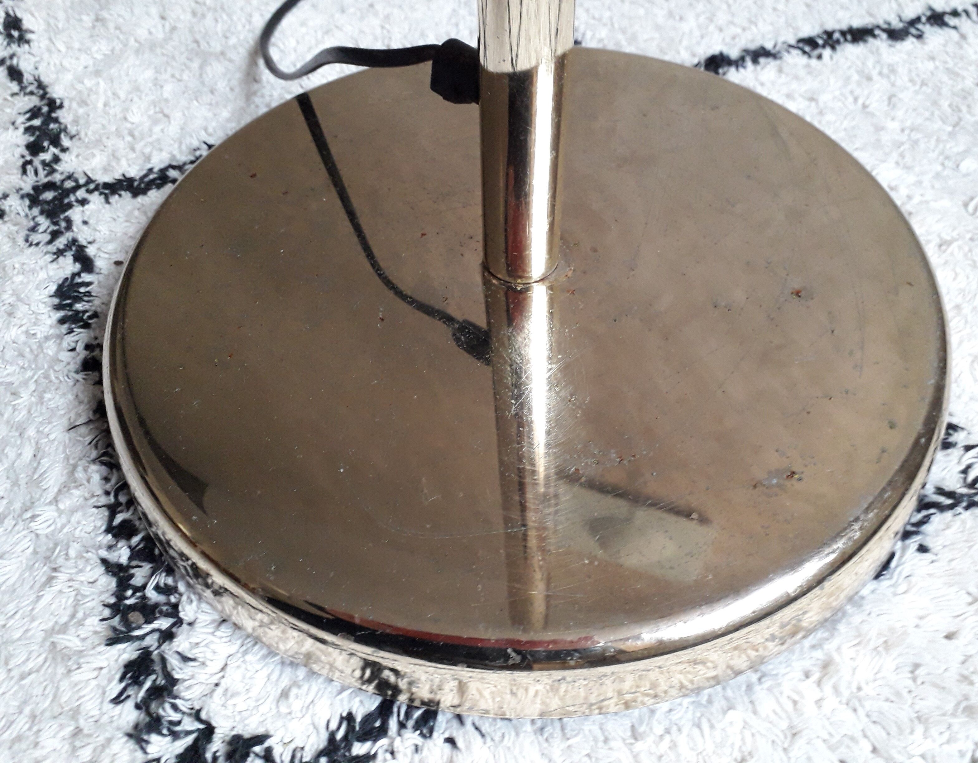 Brass articulated floor lamp