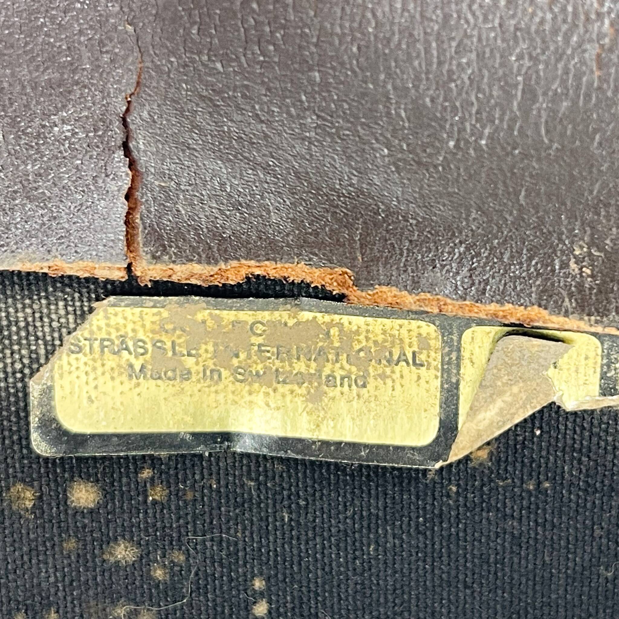 Pair of 1970s Vintage Hans Eichenberger Leather & Chrome Lounge Chairs, Labeled