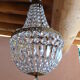 Hot air balloon chandelier - 30 cm crystal pampilles 1 fires