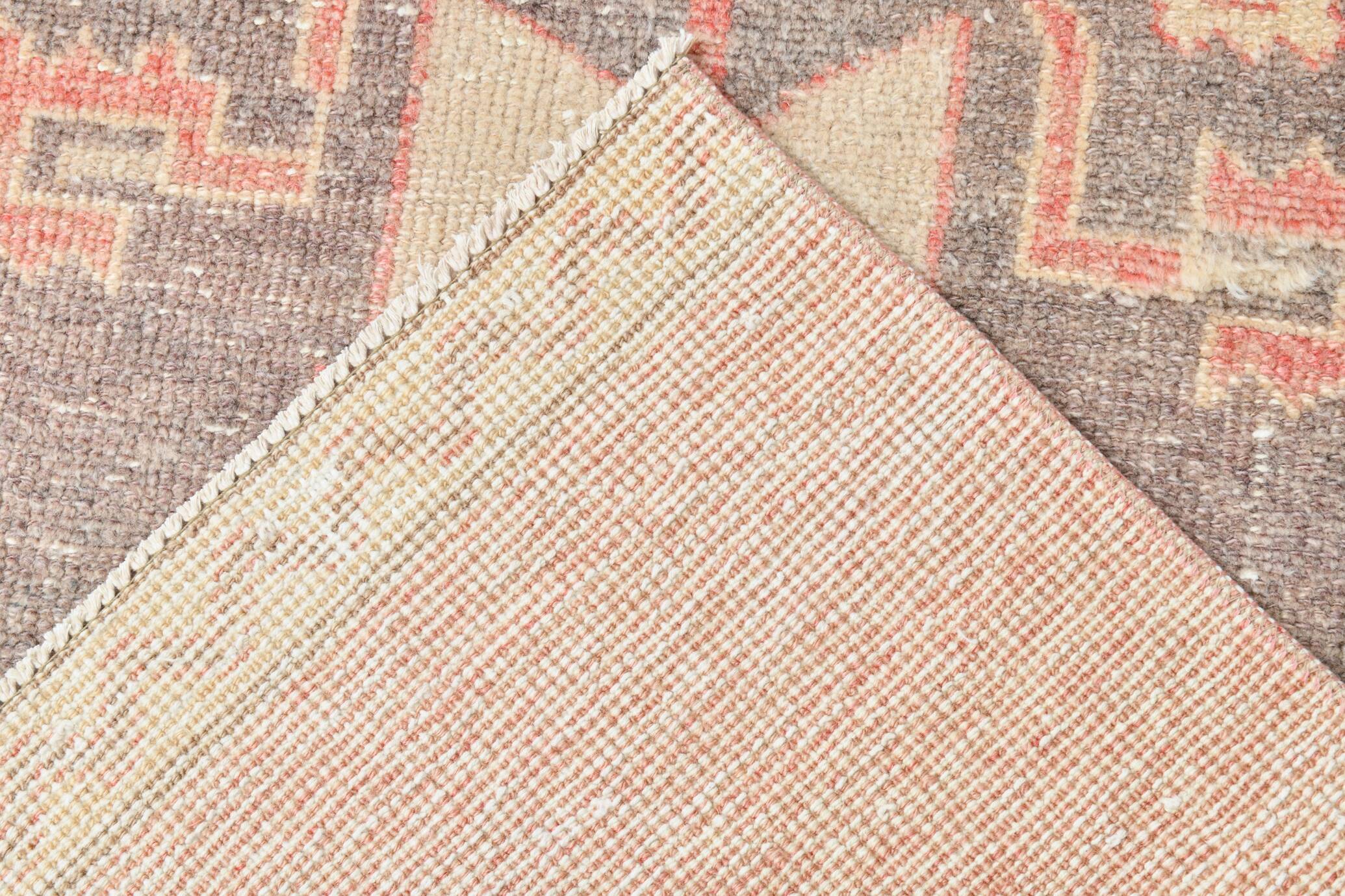 2x8 Soft Pastel Red Turkish Vintage Runner Rug, 78x246Cm FREE SHIPPING