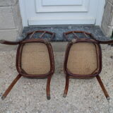 Pair of bistro chairs years J & J Kohn
