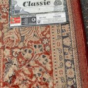 Large industrial Persian carpet in burgundy wool, carpet sample 250x350cm.