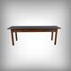 Chestnut farmhouse table, 8 to 10 covers – late 19th century