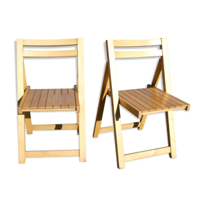 Paire de chaises pliantes