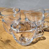 Quintet transparent glass coffee cups