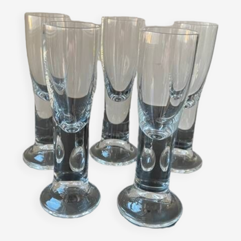 5 crystal shot glasses