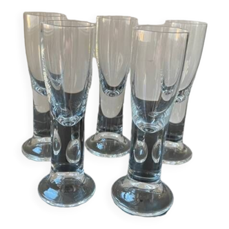 5 crystal shot glasses