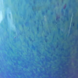 Vase en verre bleu