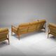 Mid-Century Lounge Chairs and 3-Seater Sofa by Walter Knoll Antimott, 1960