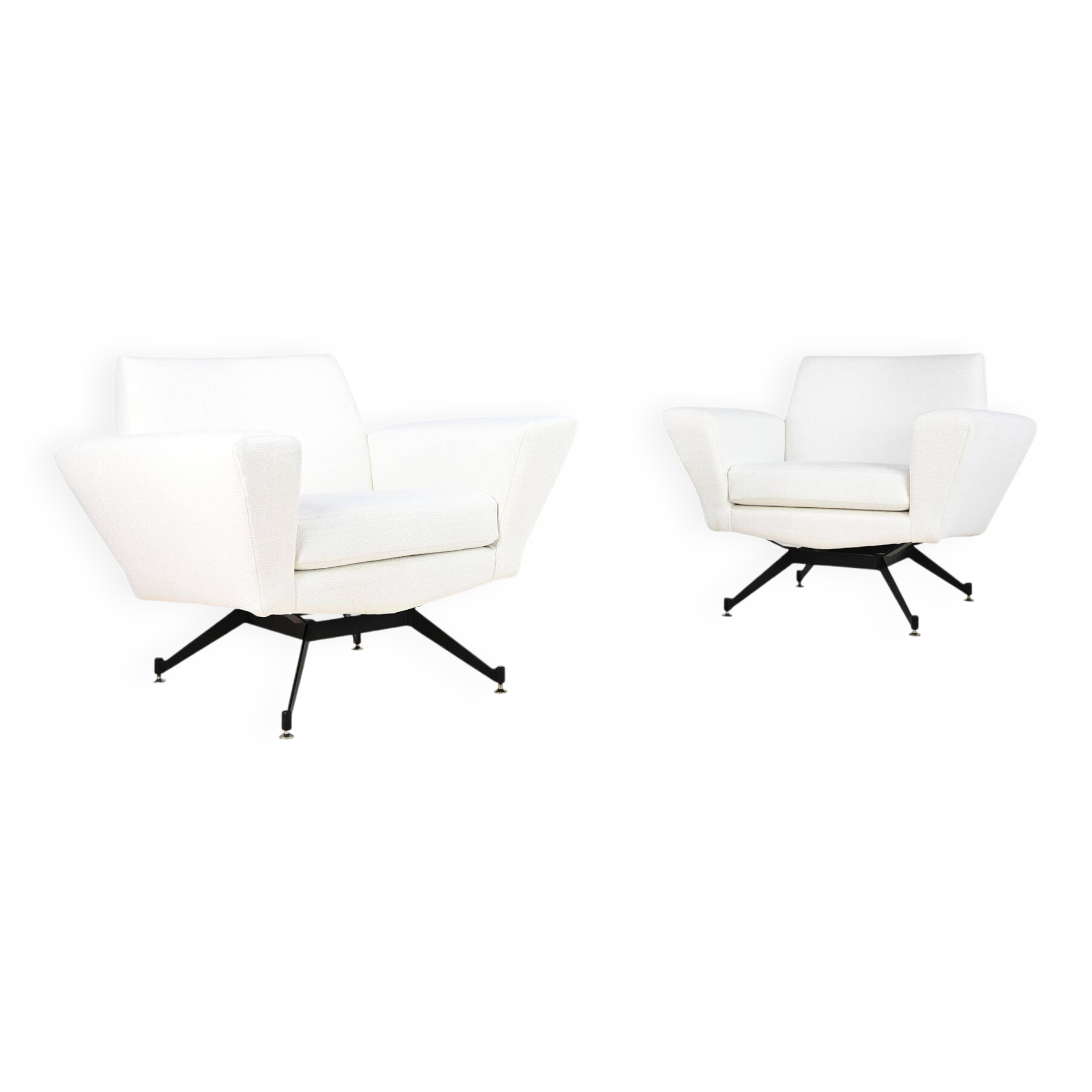 Studio Tecnico APA, Pair of Armchairs Model M530 for Lenzi. Italy C.1950