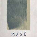 Original lithograph poster by geneviève asse, reims museum, 1968. mourlot imp.