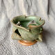 Handcrafted Glazed Stoneware Candle Holder