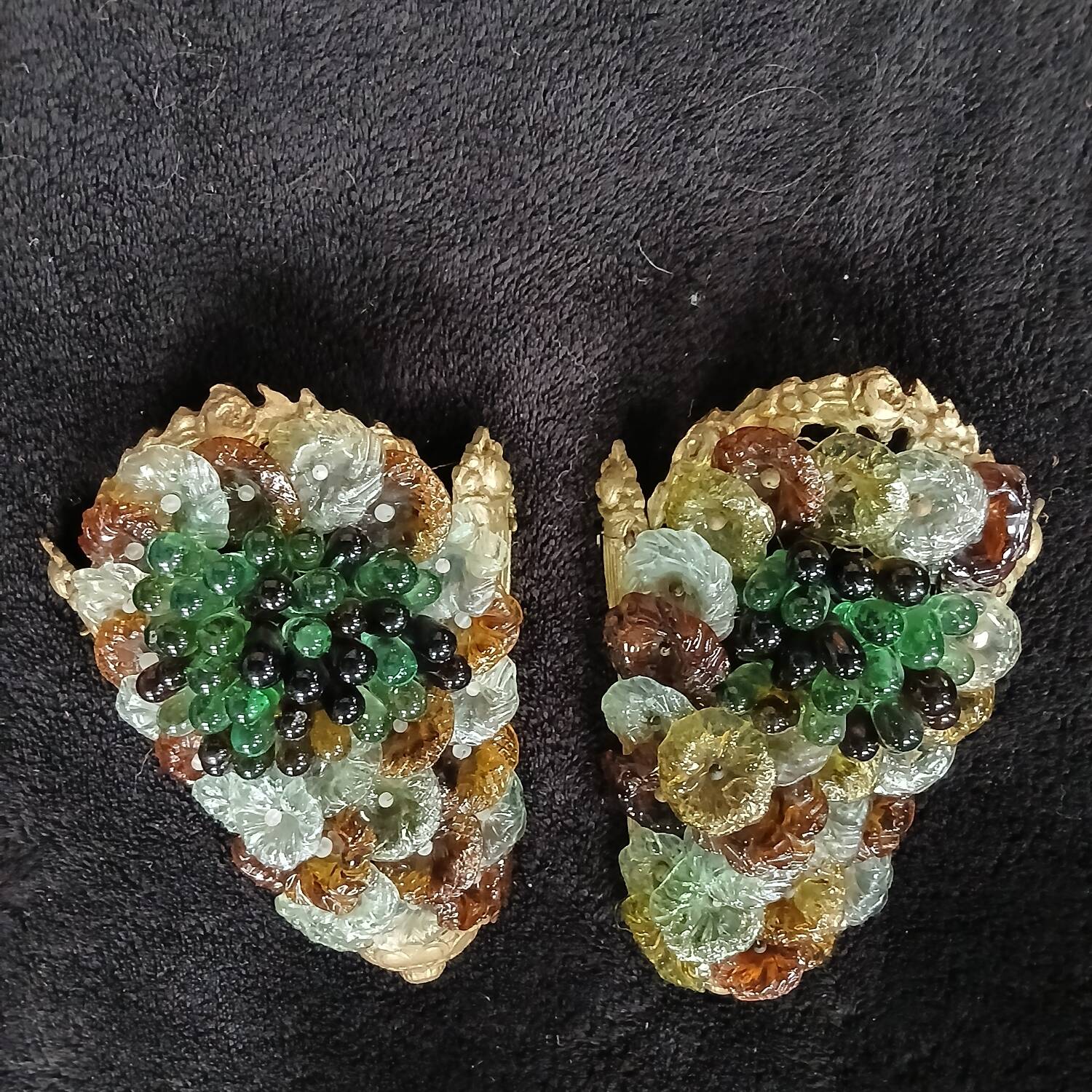 Appliques en bronze et verre de Murano