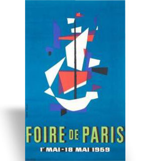 Affiche Jean Colin, FOIRE DE PARIS