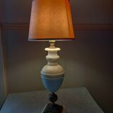Vintage table lamp in alabaster and brass