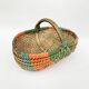 Rattan blade basket, circa 50-70