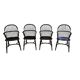 4 x Classic Georgian Bow and Stick Back Windsor Chair / Crinoline stretcher chairs