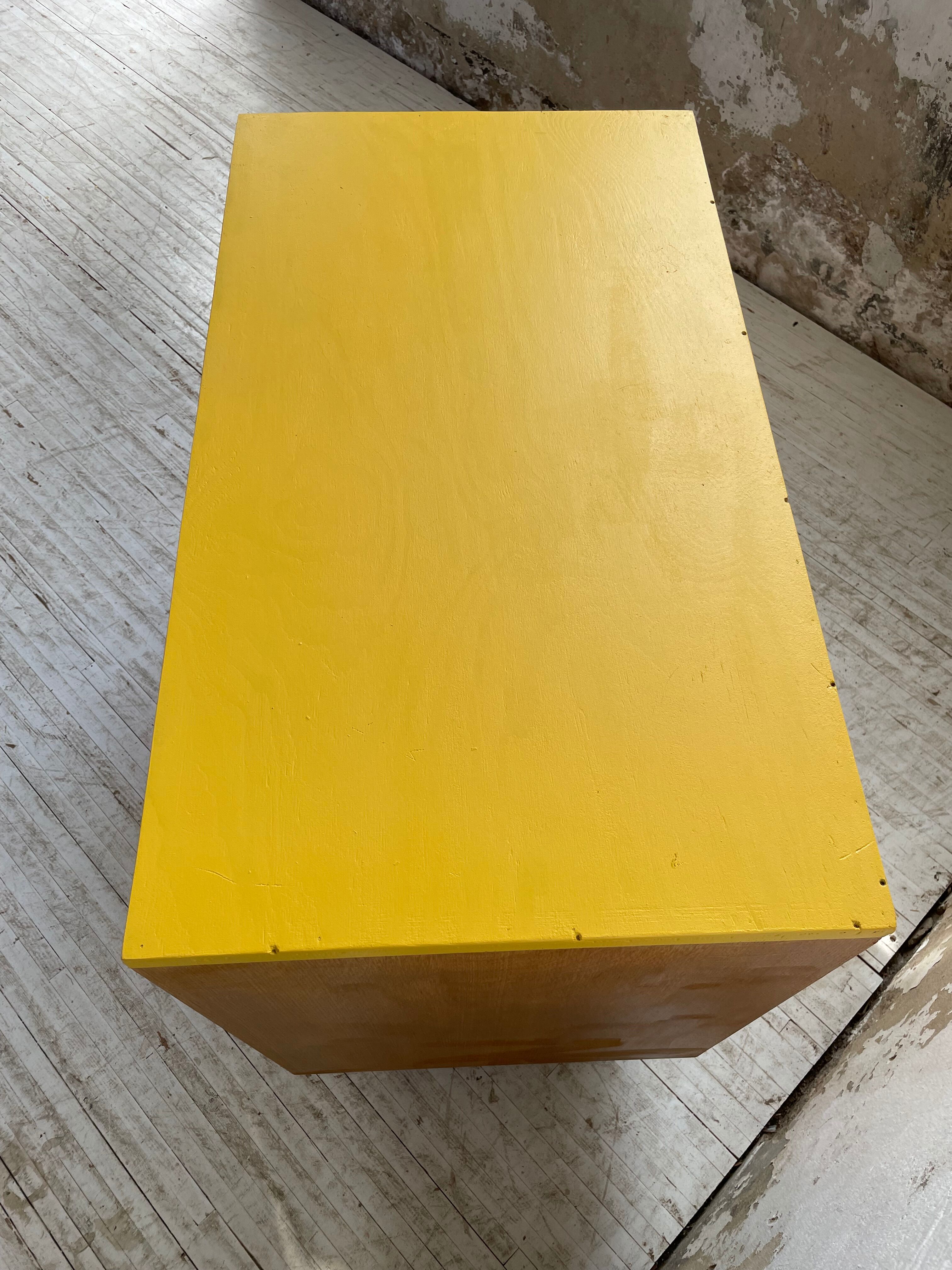 Furniture chest of drawers two-tone 60s