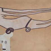Tassili Rock Painting, signed G. Le Poitevin – 1960