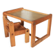 Bureau et chaise enfant brutaliste