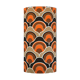 Osiris Black H50 D25 lampshade - vintage fabric 1970's