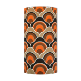 Abat-jour osiris black h50 d25 tissu vintage 1970's