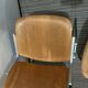 Set of 4 70s Castelli wooden chairs