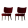 Pair of armchairs Gunnar Thalberg “Vilstol 205”, Modern Scandinavian from the 1950s.