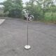 Vintage 1970s space age 3-light floor lamp