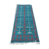 Blue Moroccan carpet 90x230cm