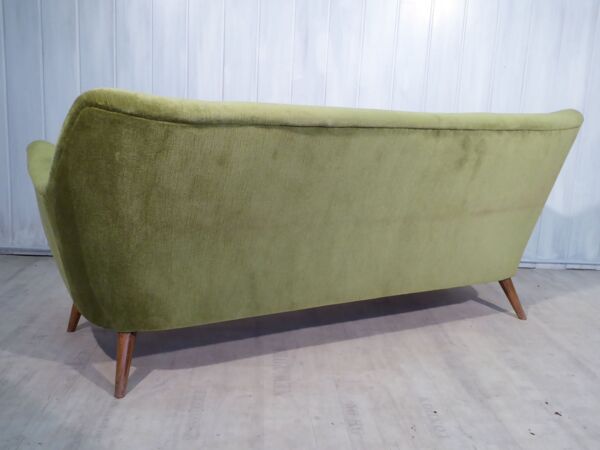 Canapé sofa année 50/60 organique vert glacé style Kurt Ostervig Organic Sofa