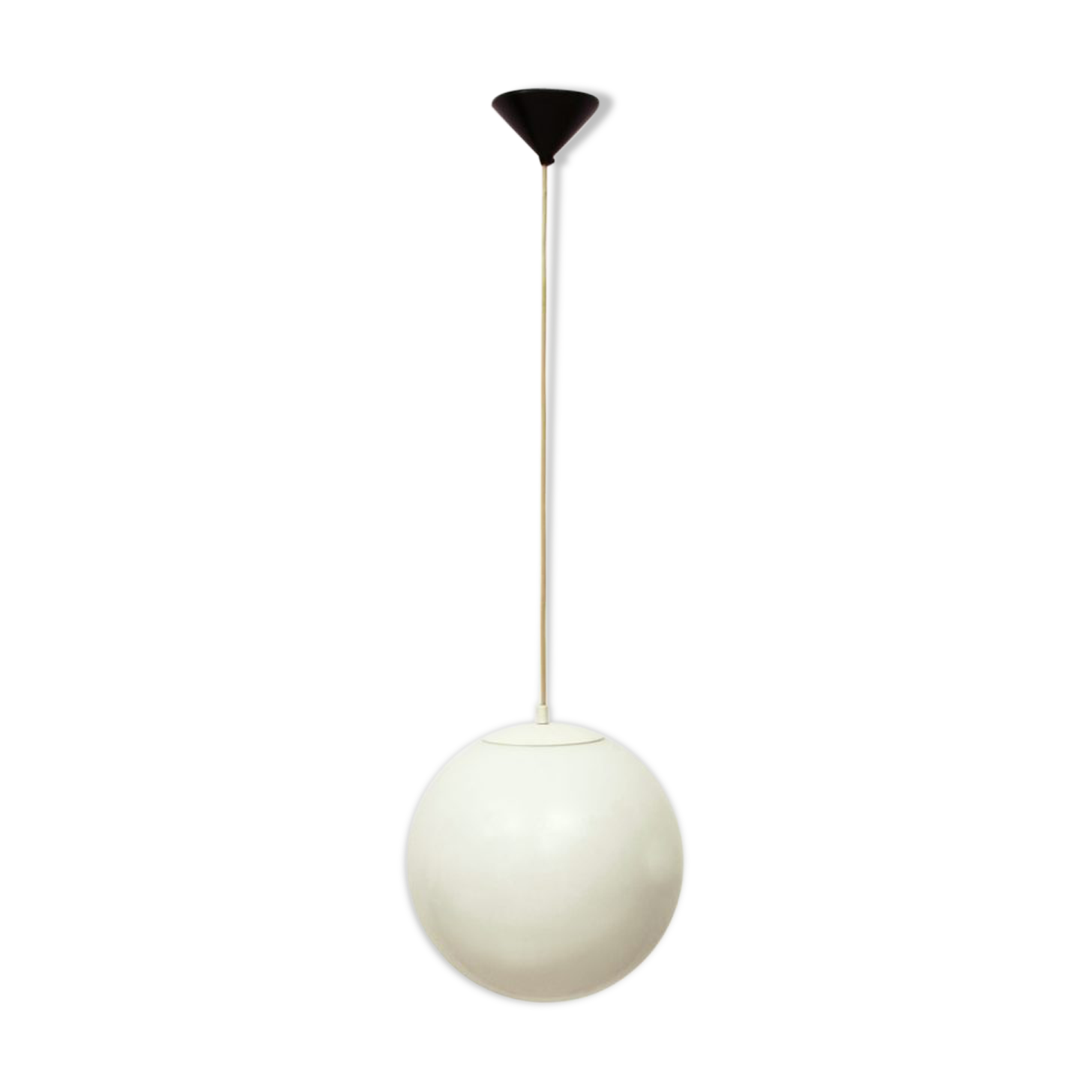 Opal Glass Pendant Lamp, 1950s
