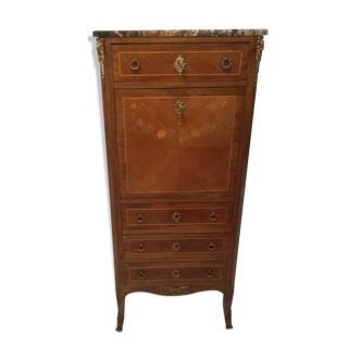 Lady secretary in Louis XVl style marquetry