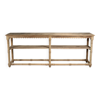 Large console in raw wood