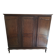 Large antique solid wood wardrobe – 195 x 182 x 55 cm
