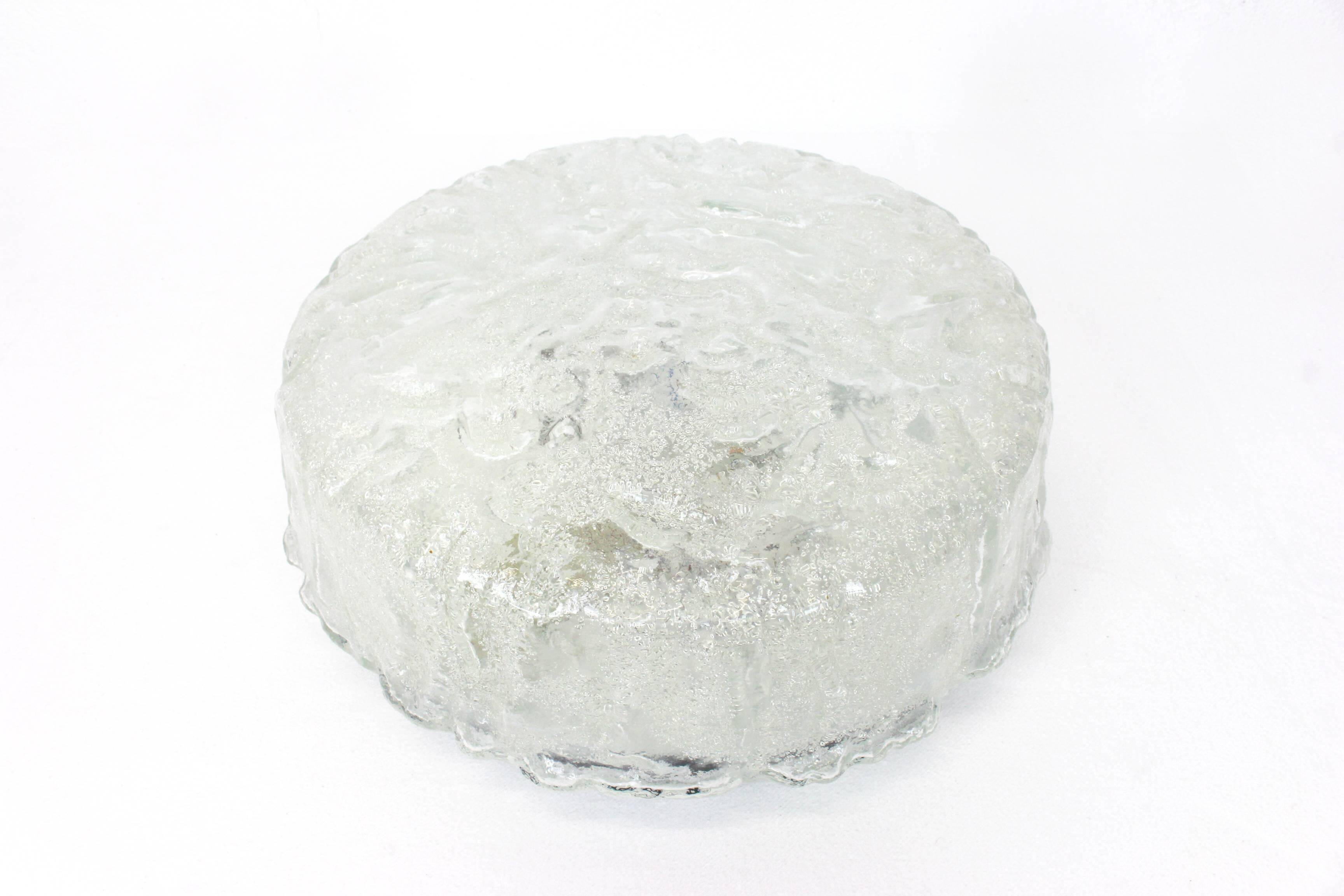 Round Murano glass wall light by Limburg, Germany, 1970s.