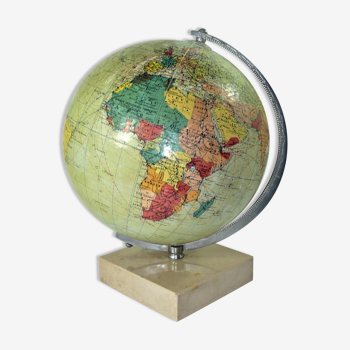 Globe mappemonde ancienne de marque Taride 1940