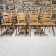 Lot 8 Chaises bistrot Campagnard 1970