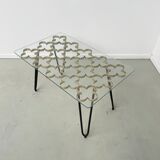 Coffee table 50s golden clover