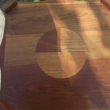 Gueridon Art Deco in fruit wood and mahogany