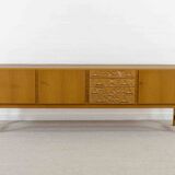 Mid-century brutalist oak sideboard