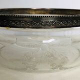 Empty cup engraved glass pockets