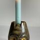 Alabaster stone candle holder made in italy vintage