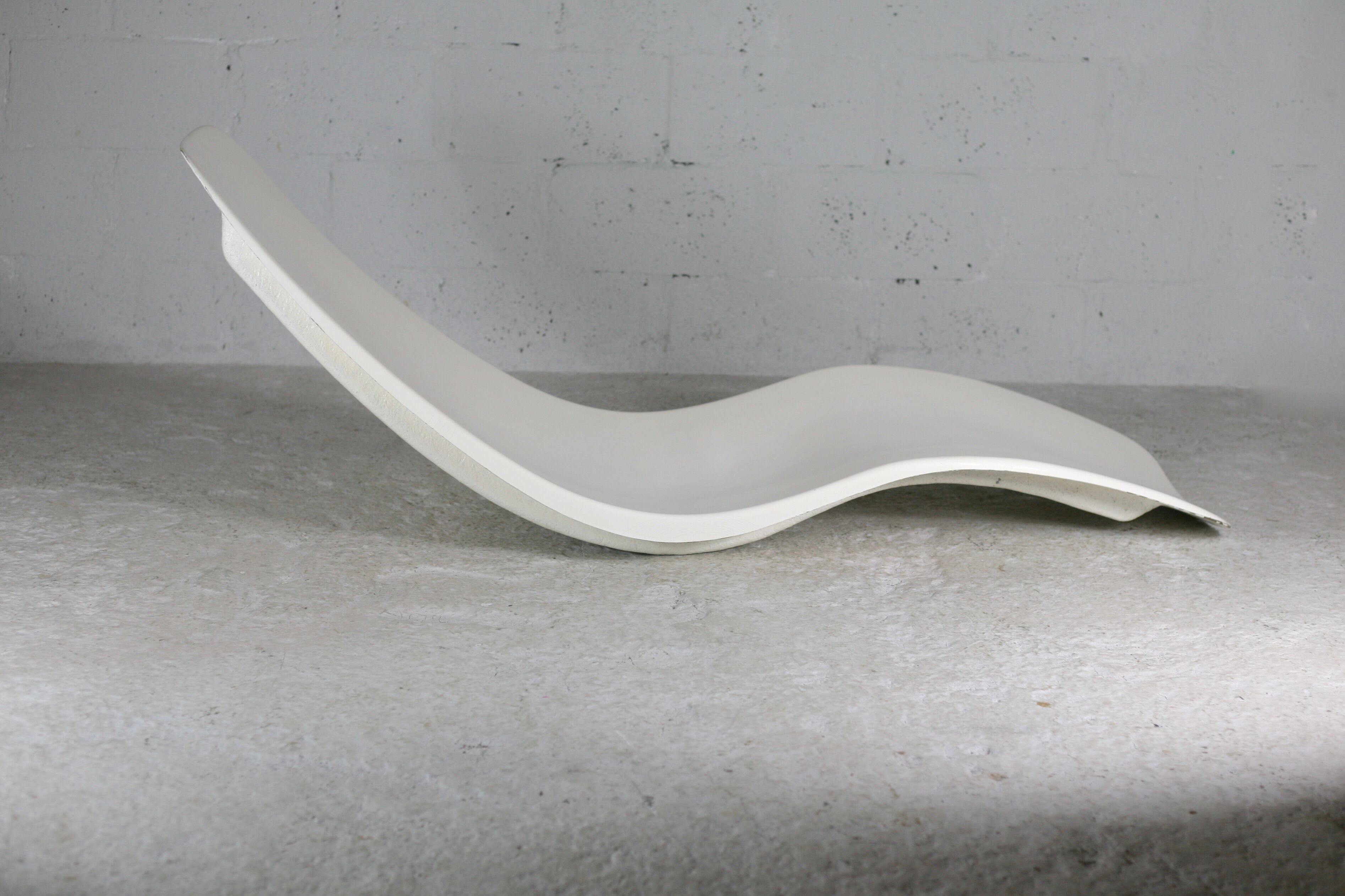 Fiberglass chaise longue , Charles Zublena, circa 1965