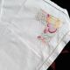 Embroidered tablecloth and open fruit decoration - 12 assorted towels