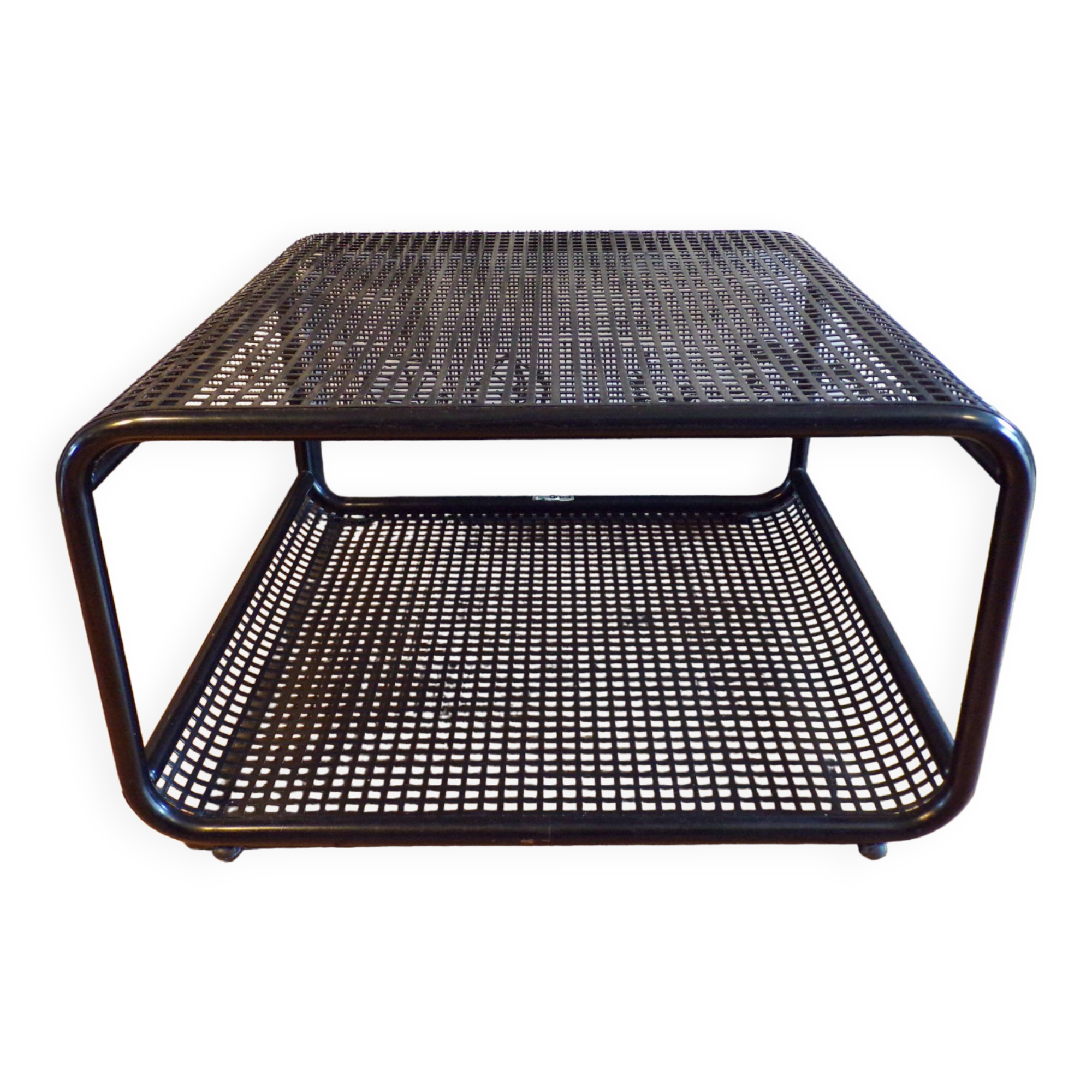 Table basse Talin Vincenza en tôle perforée 1970