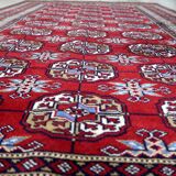 Vintage Uzbek Bukhara rug 122' x 213' 1960s - 1C1227
