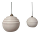 Paire de suspension en opaline