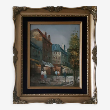 Parisian scene painting after Henri Rogers