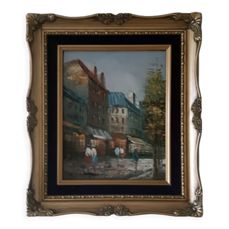 Parisian scene painting after Henri Rogers